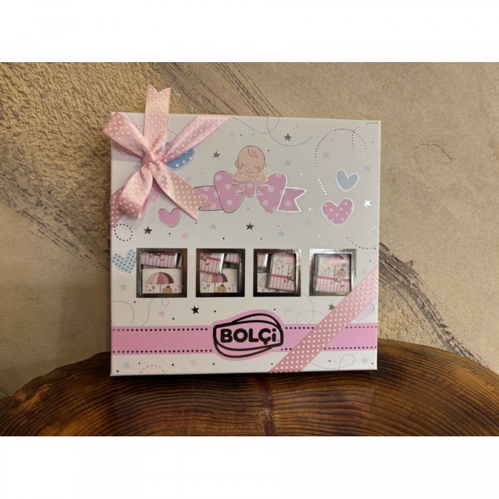 Bolçi Hedyelik Kız Bebek Çikolatası 312gr 